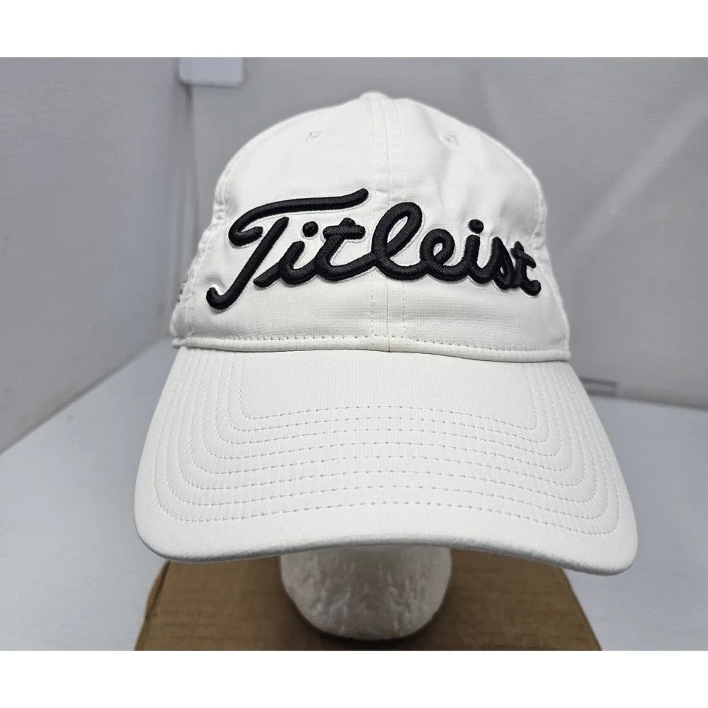 Titleist Lago Mar Country Club Hat Cap White Tour Performance‎ Golf Adjustable